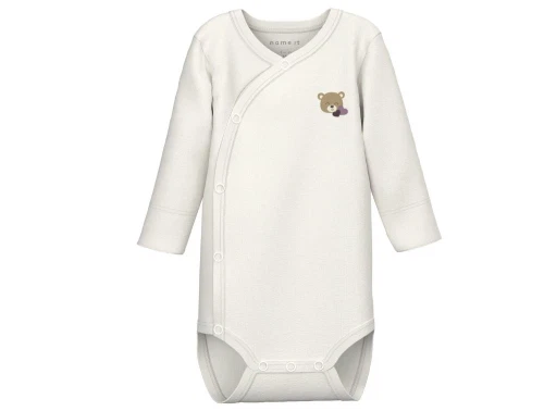 Name It body wrap hvid alyssum med bamse